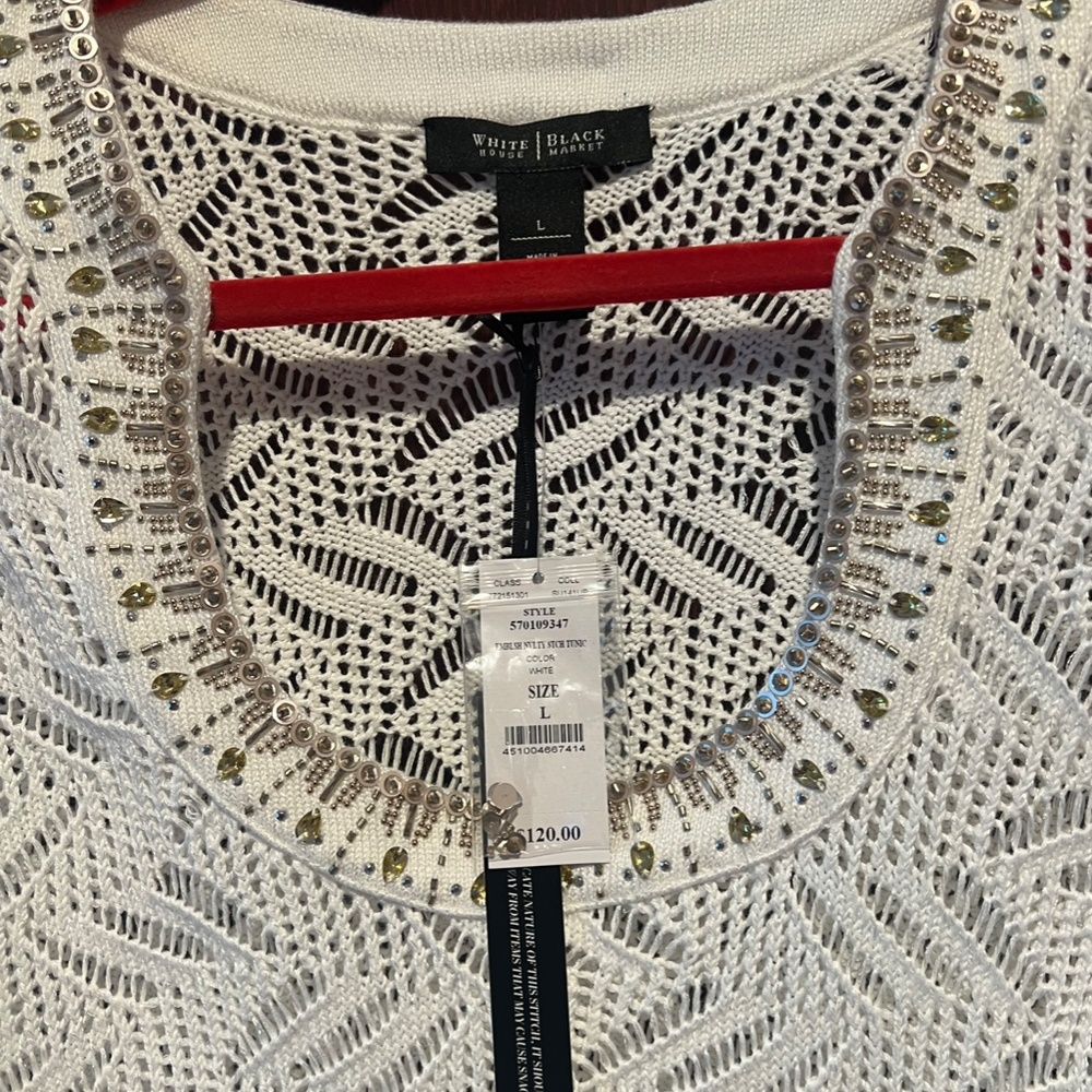 NWT White House Black Market Tunic Women's size L - Picture 3 of 6